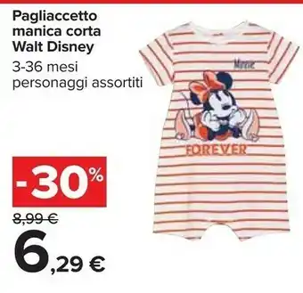 Carrefour Pagliaccetto Manica Corta Walt Disney offerta