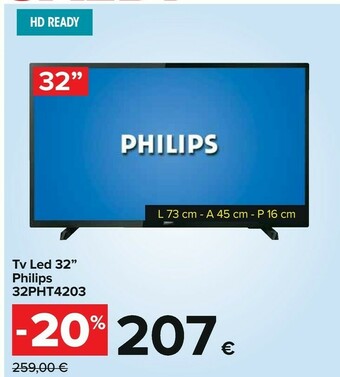 Carrefour Philips Tv led 32 offerta