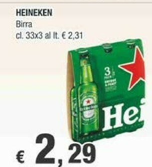 Crai Heineken Birra 330 G(ml) offerta