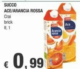 Crai Ace Crai - Arancia Rossa 1000 Ml offerta