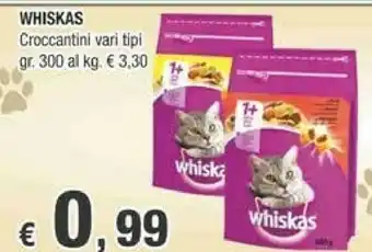 Crai Whiskas Croccantini Per Gatti 300 Gr offerta