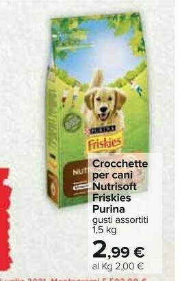 Carrefour Friskies Cibo per cani offerta
