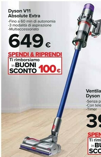Carrefour Dyson Scopa elettrica offerta