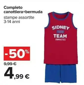 Carrefour Completo Canottiera+bermuda offerta