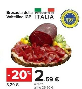 Carrefour Bresaola Della Valtellina Igp offerta