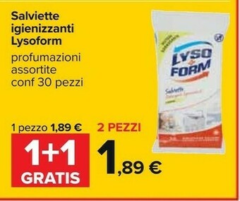 Carrefour Lysoform Salviette Igienizzanti offerta