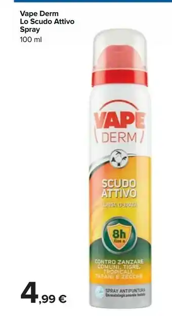 Carrefour Vape Derm Lo Scudo Attivo Spray 100 Ml offerta