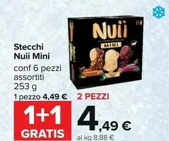 Carrefour Nuii Stecchi Mini 253 G offerta