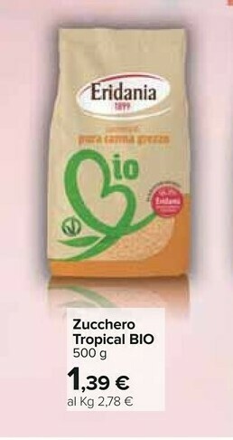 Carrefour Eridania Zucchero di canna offerta