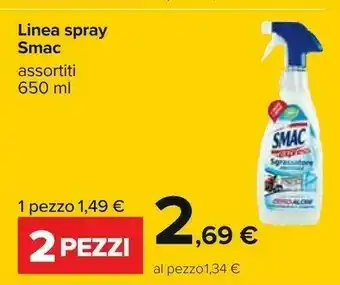 Carrefour Smac s.p.a. Linea Spray Sgrassatore offerta