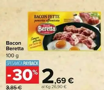 Carrefour Beretta Fratelli - Bacon Fette Pancetta Affumicata 100 G(ml) offerta
