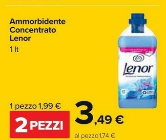 Carrefour Lenor Ammorbidente Concentrato 1 Lt offerta
