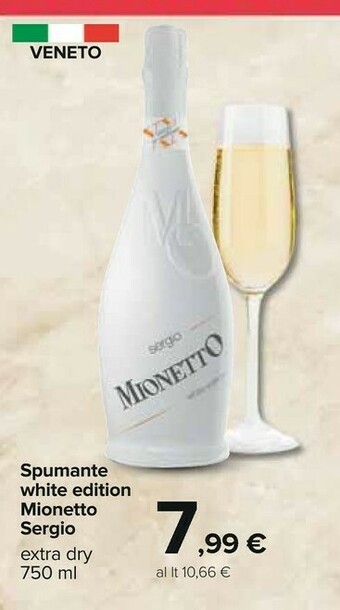 Carrefour Mionetto Spumante White Edition Extra Dry 750 Ml offerta