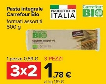 Carrefour Carrefour - Spaghetti Integrali 500 G(ml) offerta