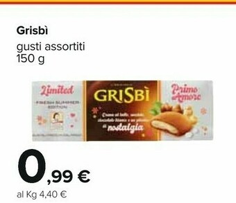 Carrefour Matilde Vicenzi Grisbi Nostalgia Primo Amore 150 G offerta