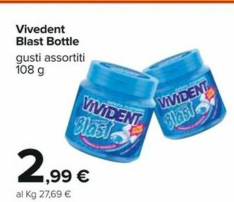 Carrefour Vivident Blast Bottle Fresh 108 G offerta