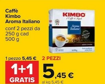 Carrefour Kimbo Caffè Aroma Italiano 250 G(ml) offerta