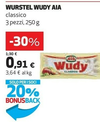 Coop Aia Wudy Classico 250 G(ml) offerta