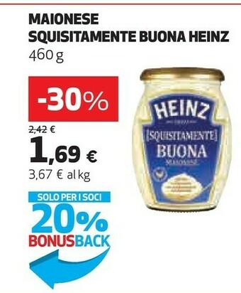 Coop Heinz Maionese Squisitamente Buona offerta