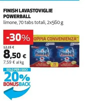 Coop Finish Lavastoviglie Powerball offerta