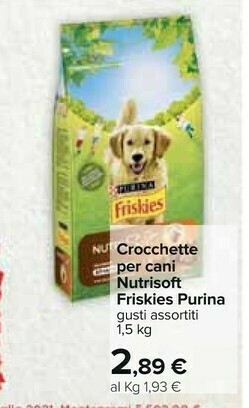 Carrefour Friskies Cibo per cani offerta