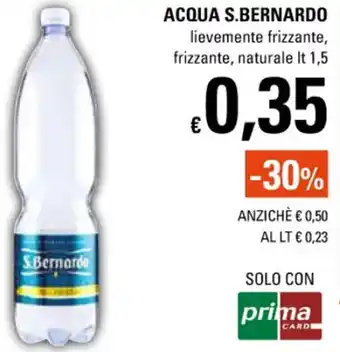 Basko S. Bernardo Acqua lievemente frizzante lt 1,5 offerta