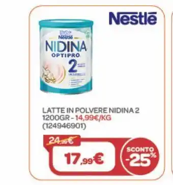 Bimbo Store Nidina 2 latte in polvere 1,2kg offerta