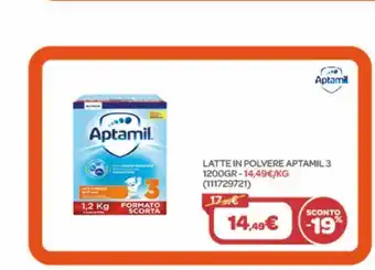Latte in polvere aptamil 3 1200gr