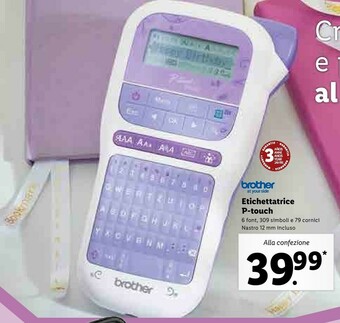 Lidl Brother Etichettatrice P-Touch offerta