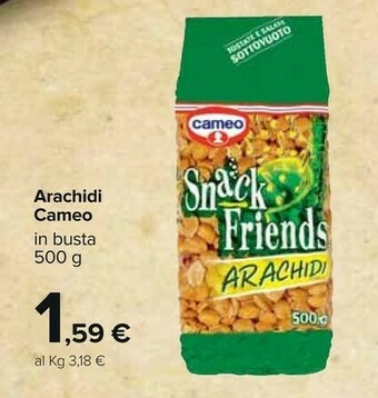 Carrefour Cameo Snack Friends Arachidi 500 G(ml) offerta