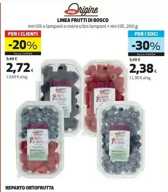 Coop Coop Linea Frutti Di Bosco offerta