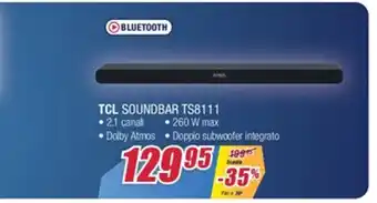 Trony TCL Soundbar TSB111 offerta