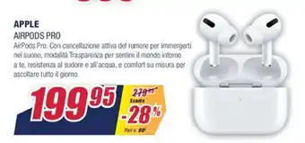 Trony Apple Airpods Pro offerta