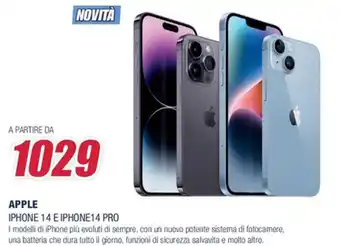 Trony Apple Iphone 14 E Iphone 14 Pro offerta