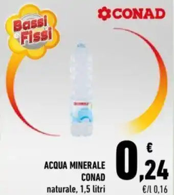 Conad Conad Acqua Minerale naturale 1,5 litri offerta