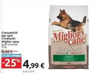 Carrefour Miglior Cane Croccantini per cani I Preferiti gusti assortiti 3 kg offerta