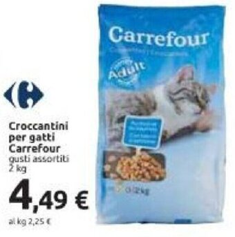 Carrefour Carrefour Croccantini per gatti gusti assortiti 2 kg offerta
