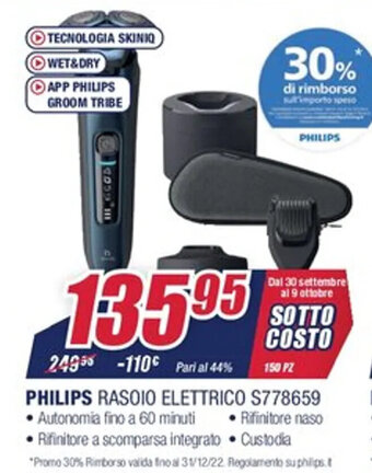 Trony Philips Rasoio Elettrico S778659 offerta