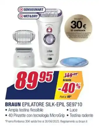 Trony Braun Epilatore Silk-Epil SE9710 offerta