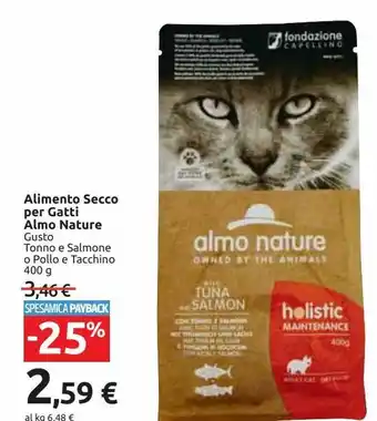 Carrefour Market Alimento secco per gatti almo nature offerta
