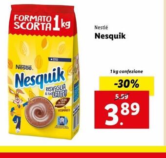 Lidl Nesquik nestlé 1kg offerta