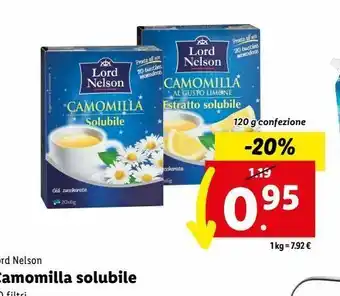Lidl Camomilla solubile offerta