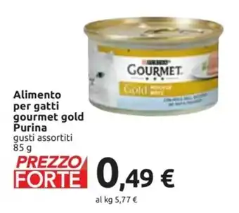 Esselunga Purina Gourmet Gold Alimento per gatti gusti assortiti 85 g offerta