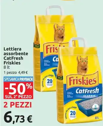 Esselunga Friskies CatFresh Lettiera assorbente 8 lt offerta