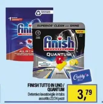 Finish Tutto In Uno/Quantum Detersivo lavastoviglie in tabs assortito 22/24 pezzi