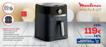 Euronics Moulinex Friggitrice ad aria 2 in 1 EZ5018 offerta