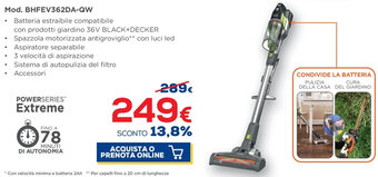 Euronics Black+Decker Mod. BHFEV362DA-QW offerta