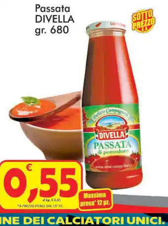 Paghi Poco Divella Passata 680g offerta