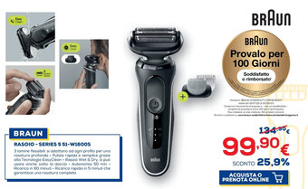 Euronics Braun Rasoio Series 5 51-W1600S offerta