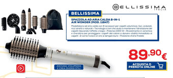 Euronics Bellissima Spazzola Ad Aria Calda 8-in-1 Air Wonder (Mod. 11847) offerta